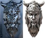 Mold DIY Viking Face Wall Sculpture Concrete Plaster Stone Viking Warrior W31