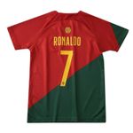 Ronaldo Adult/Children Football Jersey T-Shirt Portugal Short Sleeve Football 