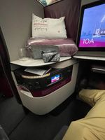 Qatar Airways business class Blanket-Used once-Absolute luxury-Cheapest on eBay!