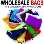 50-500Pcs Organza Gift Bags Wedding Party Favour Xmas Jewellery Candy Pouches