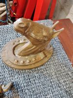 Brass Horse Head Wall Sculpture Vintage Solid Brass