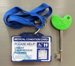 Urgent Toilet Access | Medical Condition Card - WC Access | Toilet Map Radar Key