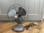 Vintage H. Frost & Co Oscillating Industrial Electric Desk Fan