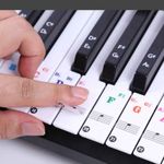 Piano Keyboard Stickers for 37/49/54/61/88 Keys White Black Note Labels Stickers