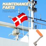 Flag Pole Crank Handle Replacement Durable Manual Winch for Flag Lifting Use