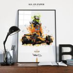 LANDO NORRIS 2025 WORLD CHAMPION SIGNED PRINT FRAMED PHOTO POSTER MCLAREN POSTER
