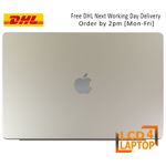 For MacBook Air 15" LCD LED Screen M3 A3114 EMC 8612 Screen Starlight Early 2024