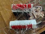 Saltwater Mackerel Feather Rigs Size 1 Hooks with Rolling Swivel Red/Silver