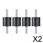 2 x 4Pcs Rubber Studs Shock Absorber Stud 20mmx10mm M6