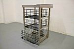  Three Tier Stainless Steel 400x400 Glasswash Basket Storage For Modular Bar