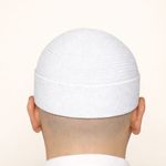 Folded Orlon Men Beanie Skull Cap Islamic Prayer Hat Topi Kufi Head Wear Turkish