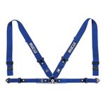 Sparco 4 Point Sport H-4 Harness (Blue) - FIA Approved - Race / Rally / Track