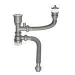 Double Sink Drain Pipe Kit Leak-Proof Anti-Odor Sink Drain Set Long-Lasting