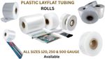 Clear Rolls of Polythene Plastic Layflat Tubing 120,250,500G- All Sizes