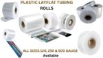 Clear Rolls of Polythene Plastic Layflat Tubing 120,250,500G- All Sizes