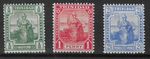 TRINIDAD 1909 SET (3) MH. 1/2d CORNER THIN. SG. 146 - 148.  (7148)