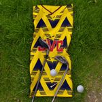 The Gooners 1992 Away Retro Football Personalised Vintage Golf Towel with Clip