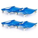 SGS Four Pro Wheel Dollies with Nylon Wheels For Moving Car - 450kg Per Dolly