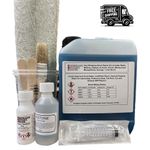  Fibreglass Repair Kit 1kg Resin + Acetone. 10 Sq Ft of Glass - Lloyds Approved
