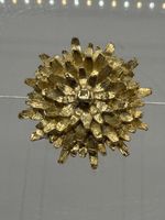 Vintage Gold Toned Flower Pin Brooch Jewelry Signed Gerrys Gift Grandmacore
