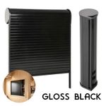 TAMBOUR DOOR ( ROLLER DOOR ) CAMPERVAN MOTORHOME QUALITY GLOSS BLACK FINISH