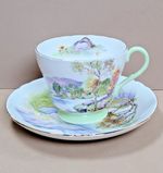 Vintage Shelley England “English Lakes” Fine Bone China Tea Cup & Saucer Set