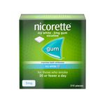 Nicorette Icy white Gum 2mg -210 Pieces, Teeth Whitening Stop Smoking Aid