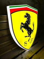 Ferrari Shield Illuminated Sign Garage Light Box Showroom Dealership 24"x32.5"