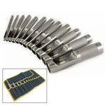 12PC PRECISION HOLLOW PUNCH SET 3mm-19mm GASKET HOLE CUTTER + CANVAS TOOL ROLL