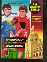 1988  Charity Shield  Liverpool v Wimbledon / England v Israel - Excellent