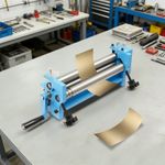SJ 300 Manual Slip Roll Rolling Bender Steel Plate Bending Round Machine 300mm