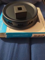 Mission Charging Hub for Amazon Echo (4th Gen) 3 USB Charging Ports Black