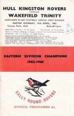 Hull Kingston Rovers v Wakefield Trinity 1962/3 (15 Apr)