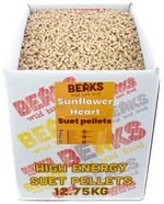 SUNFLOWER HEART suet fat pellets high energy wild bird garden feeding 12.75kg