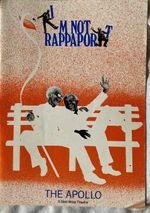1986 I'M NOT RAPPAPORT at The Apollo Theatre signed programme. Paul Scofield