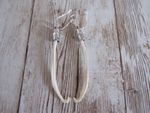 Mink Penis Bone Earrings Dangle Love Animal Bone Boho Jewelry Baculum Kidney
