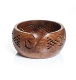 Wooden Yarn Bowl –Knitting & Crochet Organizer, Handmade Yarn Holder, Ideal Gift