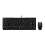 CHERRY DC 2000 Office Keyboard & Mouse Set, Spill Resistant USB Black  