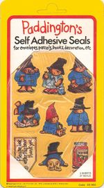 VINTAGE PADDINGTON BEAR 27 STICKERS/SEALS 1976 STICKERS UNOPENED OUTER CARD VGC