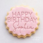 Custom Happy Birthday Cookie Stamp with Name | Personalised Fondant Embosser M&S