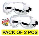 Safety Goggles Protective Anti-Fog Vent Glasses Eye Protection Lab Work PPE Wear