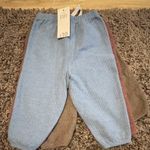 Baby 3 Pack Corduroy Jogger Trousers 6-9 Months Blue/Burgundy/Brown Drawstring