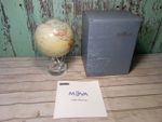 Mova Globe Political Map Antique Beige 4.5" With Box, Instructions And Inserts