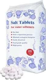 Water Softener Salt Tablet 25kg  Food Grade Quality 100% British Salt