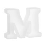 3D Alphabet Mold for Resin 2.56 Inch Silicone M Capital Alphabet Epoxy Casting
