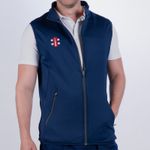 Gray-Nicolls Cricket Bodywarmer - Storm Navy Size XS-2XL - Overprint Free p&p