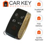 GENUINE Range Rover Sport + Evoque + Velar Key Fob Case Shell With CHROME BAR