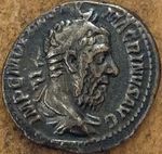 ROMAN COIN SILVER DENARIUS OF MACRINUS, RARER EMPEROR & IN GLADIATOR 2  M#Y@1.1