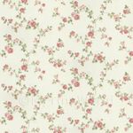 Dolls House Miniature Small Trailing Pink Rose Wallpaper 