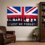 Large 5x3ft LEST WE FORGET Flag, Armistice Day Flag, Rememberance Day Flag